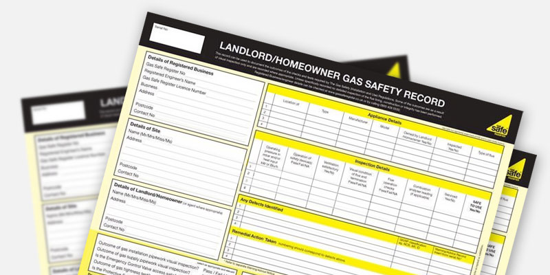 Landlord gas safety certificates, CP12's